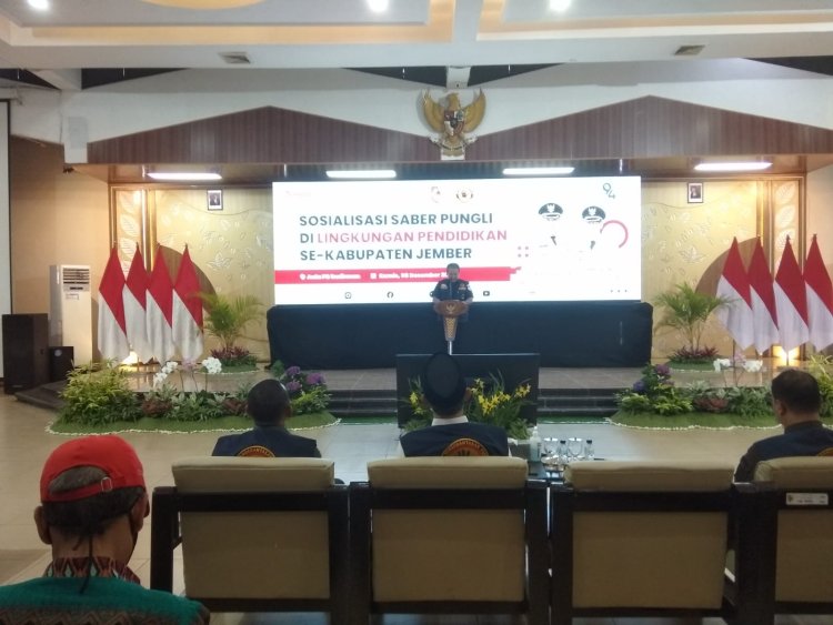 Pesan Bupati Hendy kepada Kepsek se-Jember dalam Acara Sosialisasi Saber Pungli