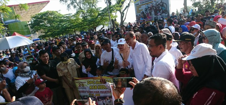 HUT ke 15 Partai Gerindra, Sepuluh Ribu Masyarakat Magetan Ikuti Jalan Sehat