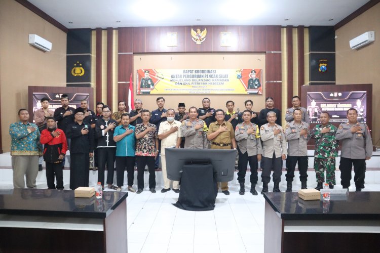 Jaga Kamtibmas di Bulan Ramadhan, Polres Blitar Kota Gandeng Perguruan Silat