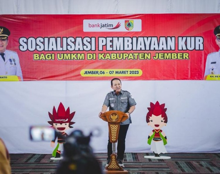 Pemkab Jember Bank Jatim Gelontorkan KUR untuk Pelaku UMKM