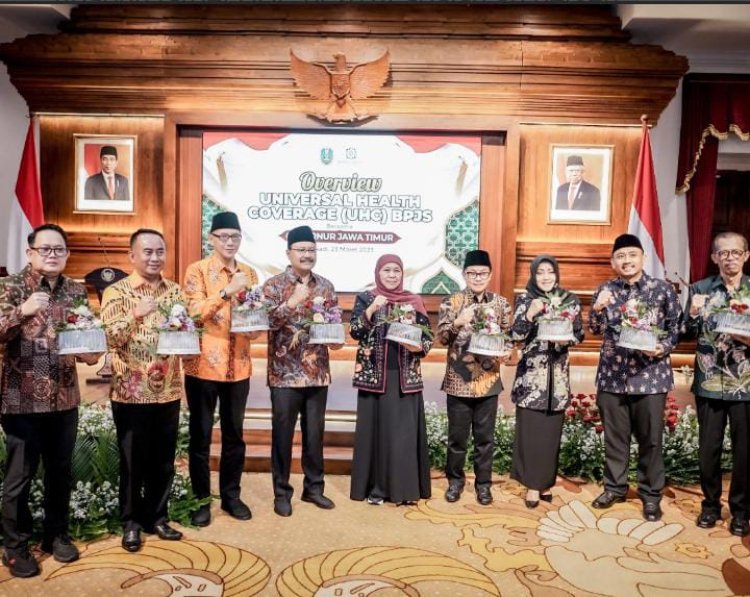 Gus Firjaun Ikuti Rakor UHC Se-Jawa Timur