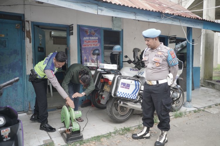 Pengguna Knalpot Brong Gemetar Lihat Kejadian ini, Setelah Dijaring Langsung Dimusnahkan