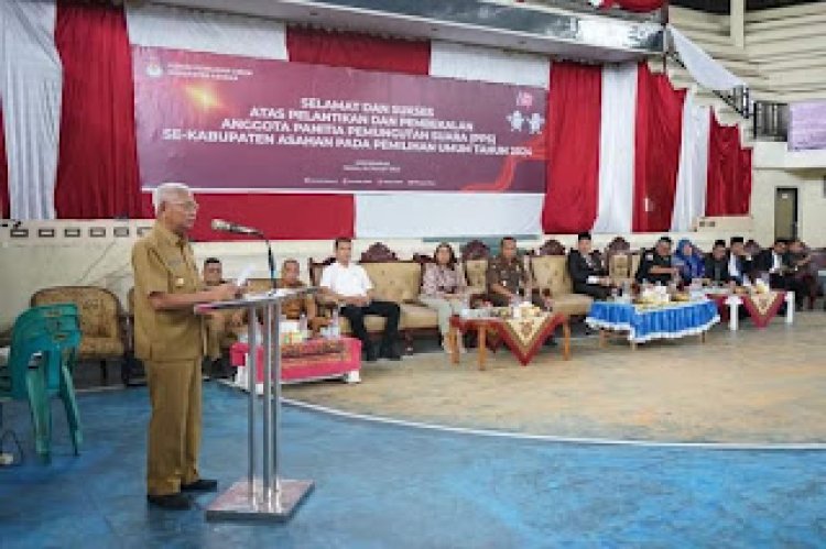 Bupati Asahan Hadiri Pelantikan Anggota PPS Kabupaten Asahan