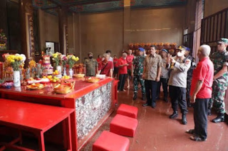 Menjelang Imlek Bupati dan Forkopimda Asahan Tinjau Beberapa Vihara di Asahan