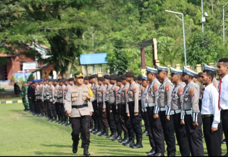 Polres Raja Ampat Gelar Apel Pasukan Operasi Ketupat Tahun 2023