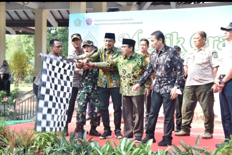 Gus Muhdlor Berangkatkan 1.450 Warga Sidoarjo Mudik Gratis