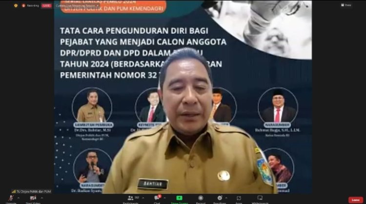 Ditjen Polpum Kemendagri Gelar Webinar, Bahas Tata Cara Pengunduran Diri Pejabat yang Menjadi Calon Peserta Pemilu 2024