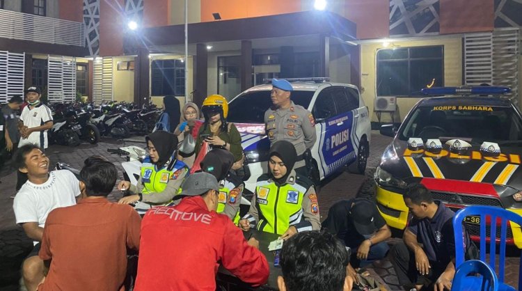 Hanya Semalam, Puluhan Motor Diangkut Polisi