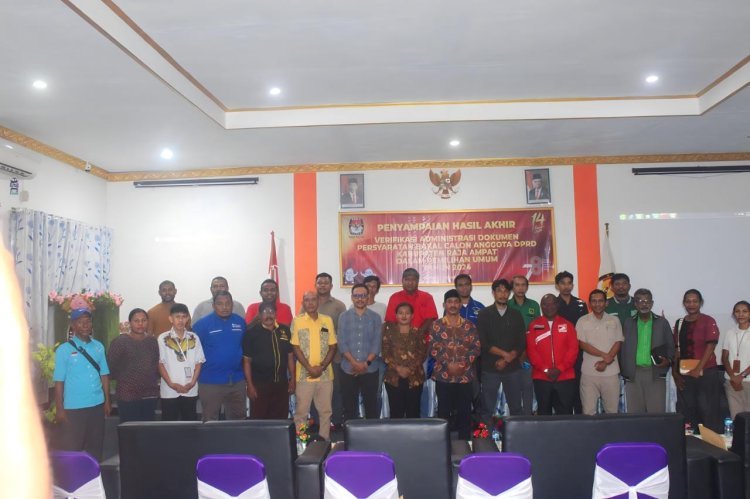 33 Bacaleg di Raja Ampat TMS, KPUD: Waktu Perbaikan 6 Hari