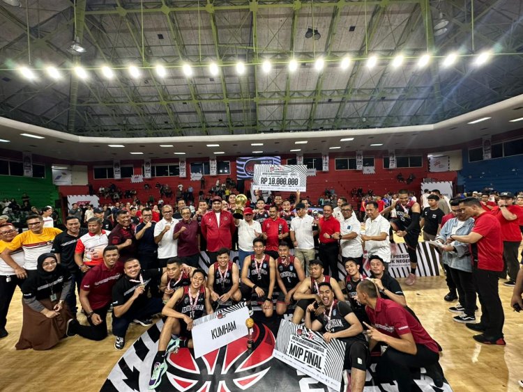 Tim Basket Kemenkumham Berhasil Juarai Kapolri Cup 2023