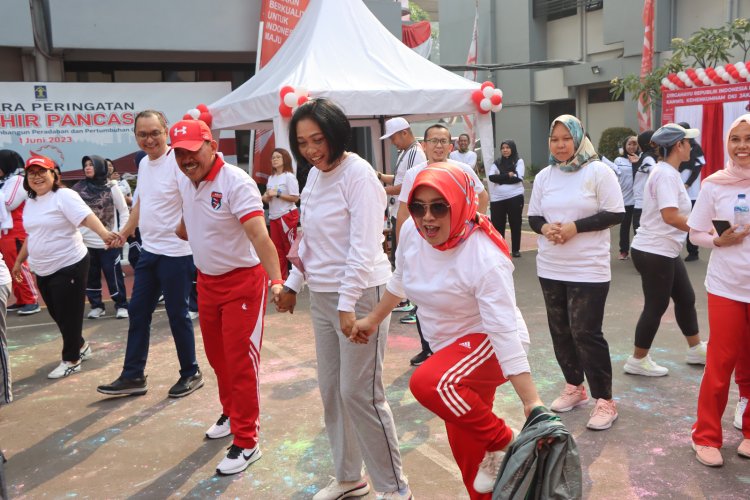 Keseruan Lomba HUT RI ke-78 di Kanwil Kemenkumham DKI Jakarta