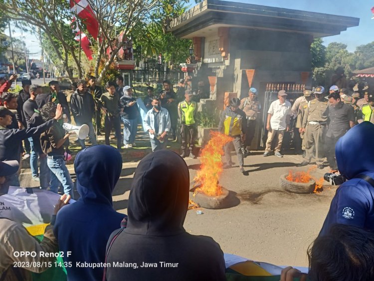 Terkait BPJS PBID Dan Pungli Sekolah, Pemkab Malang Kembali Didemo HMI