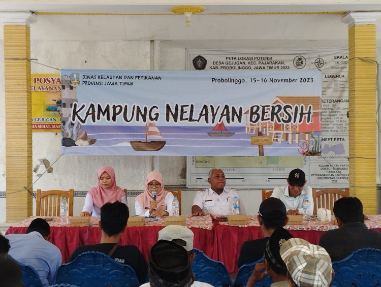 DKP Provinsi Jatim Bidang Tangkap Gelar Kampung Bersih di Kabupaten Probolinggo