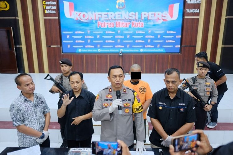 Polres Blitar Kota Ringkus Pengedar Narkoba Jenis Sabu