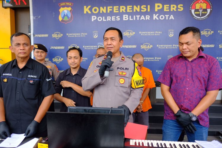 Polres Blitar Kota Berhasil Bekuk Pencuri Sounds System di Gereja