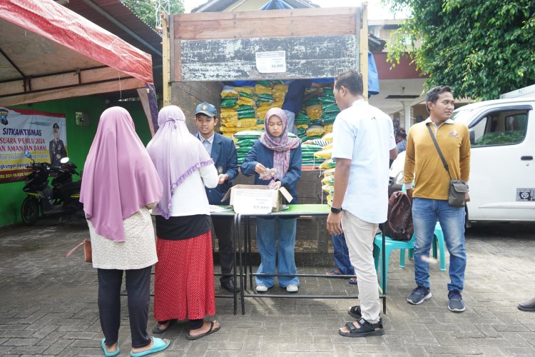 Pemkab Kediri Gencarkan Pasar Murah, Stok 92.741 Ton Beras Aman Hingga Lebaran