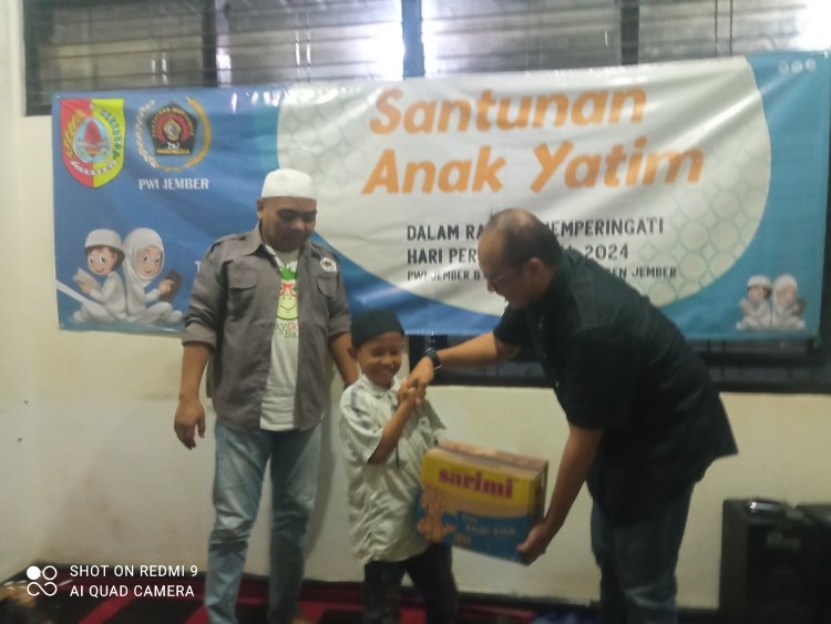 PWI Jember Gandeng Dinsos Santuni Anak Yatim