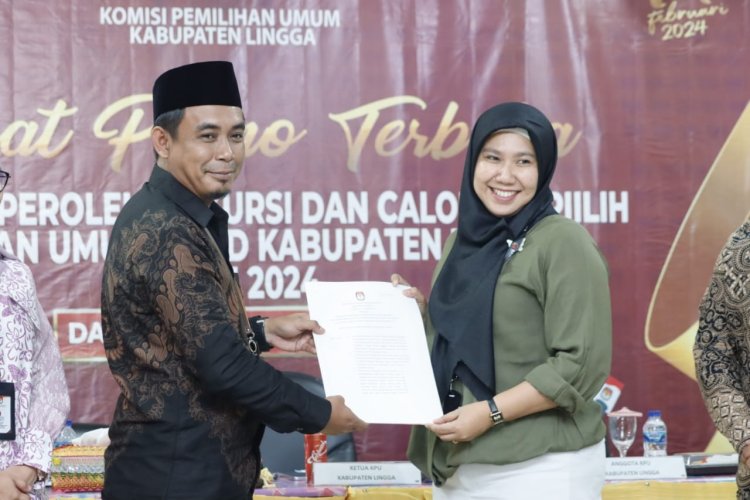 KPU Kabupaten Lingga Gelar Rapat Pleno Terbuka Penetapan Calon Terpilih Pada Pileg 2024