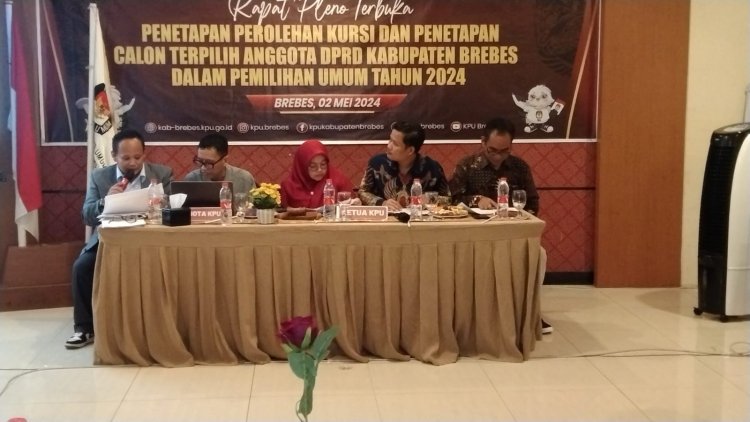 KPU Brebes Tetapkan Caleg Terpilih di Pileg 2024