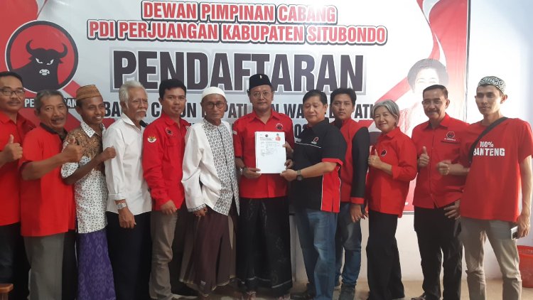 Direstui 9 Kiai, Haji Guntur Resmi Daftar Pilkada Situbondo