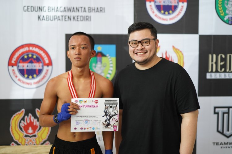 Mas Dhito Sampaikan Pesan Berikut pada Ajang Kejuaraan Kickboxing Piala Bupati Kediri 2024