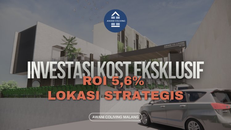 Awani Coliving Malang: Investasi Kost Eksklusif dengan ROI 5,6%, Lokasi Strategis Dekat UIN Malang & Islamic Cent