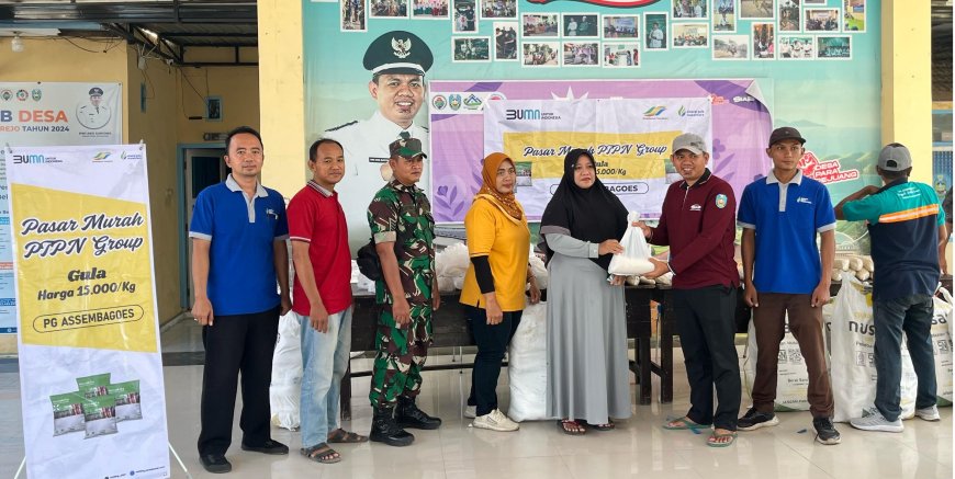 PG Assembagoes Gelar Pasar Murah, Gula Hanya Rp15 Ribu Perkilo